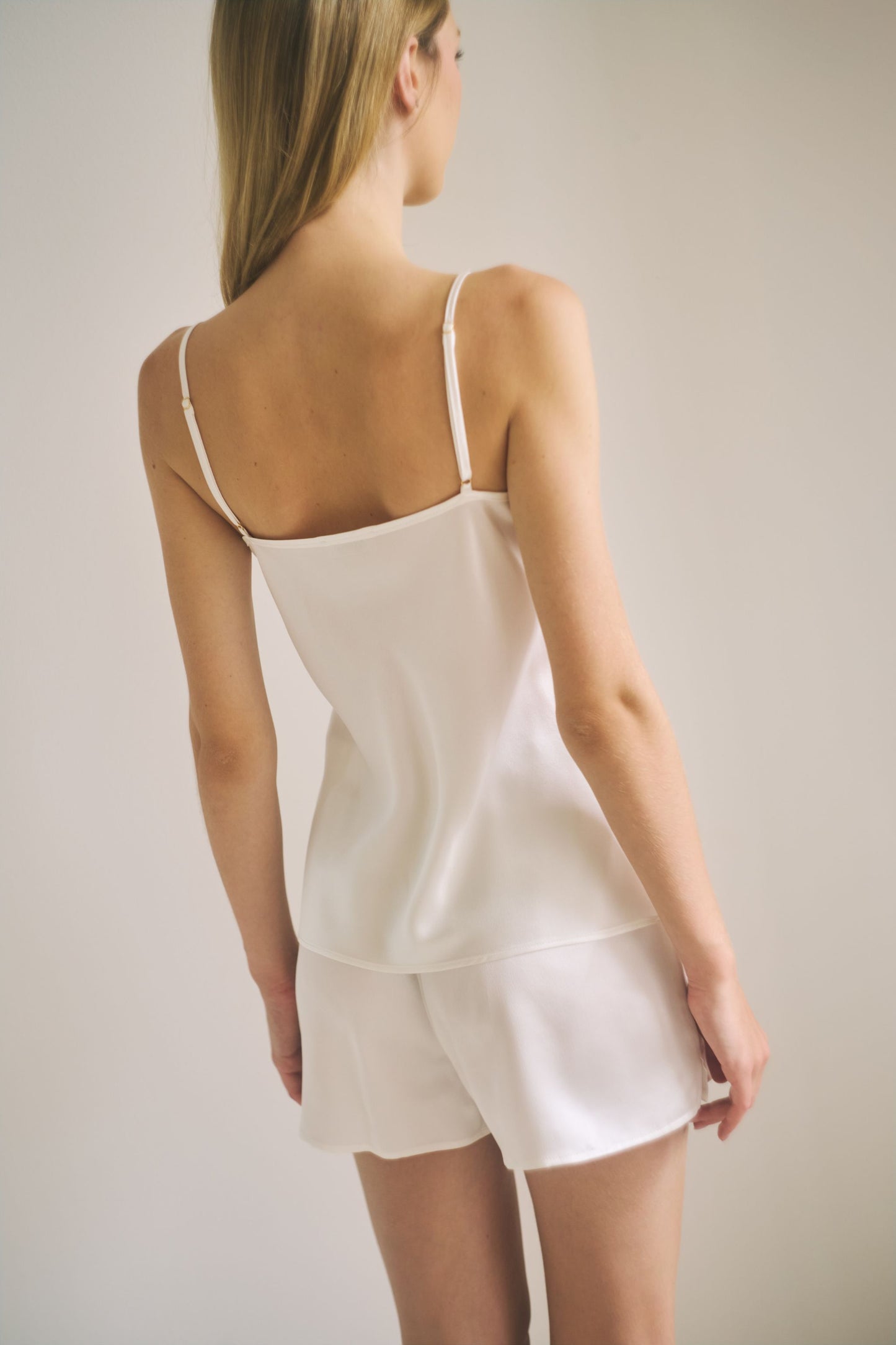 Silk Camisole Top in Ivory
