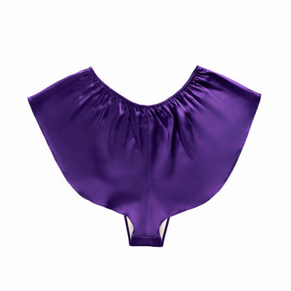 Culotte française en soie violet royal